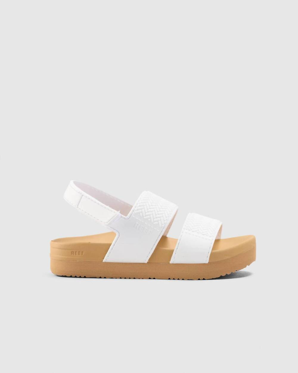 NEW REEF kids' water vista sandals in white/tan